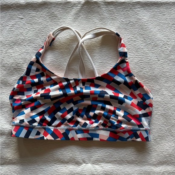 Lululemon Women’s Energy Colorful Geometric Sports Bra 10 - Picture 1 of 2
